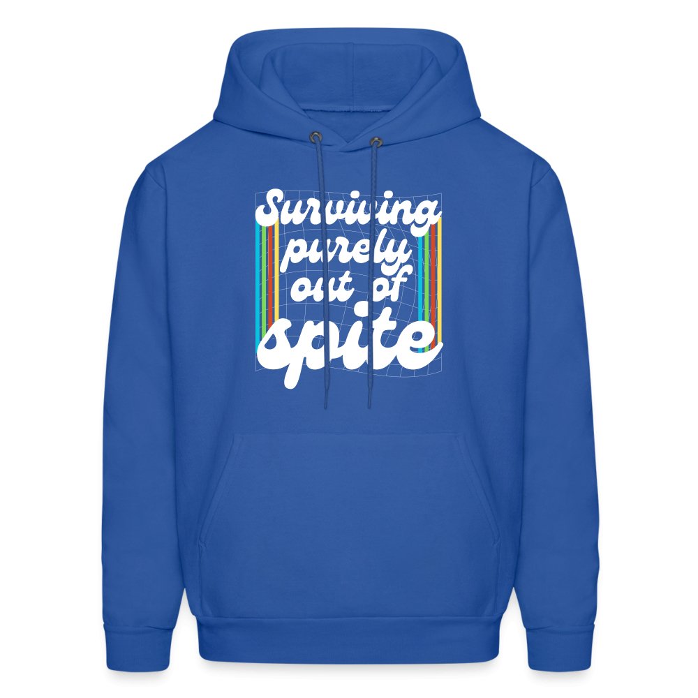 Surviving Purely Out Of Spite Hoodie - royal blue