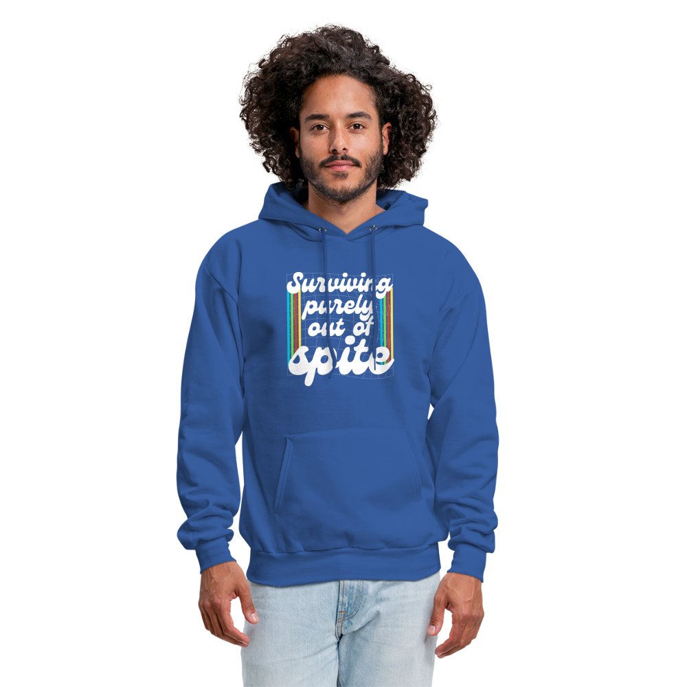 Surviving Purely Out Of Spite Hoodie - royal blue