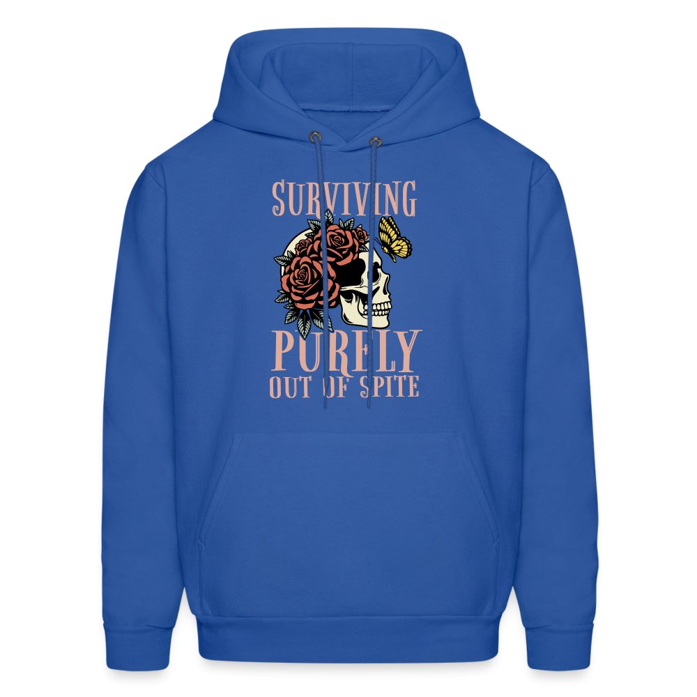 Surviving Purely Out Of Spite Hoodie - royal blue