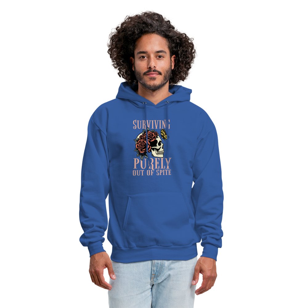 Surviving Purely Out Of Spite Hoodie - royal blue