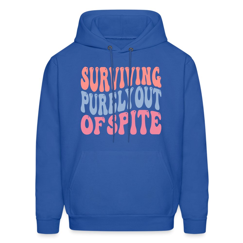 Surviving Purely Out Of Spite Hoodie - royal blue