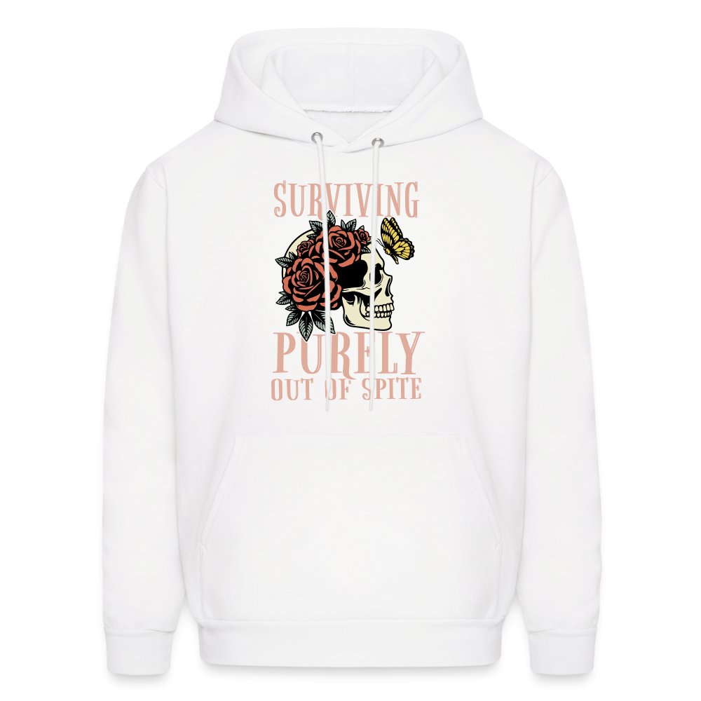 Surviving Purely Out Of Spite Hoodie - white