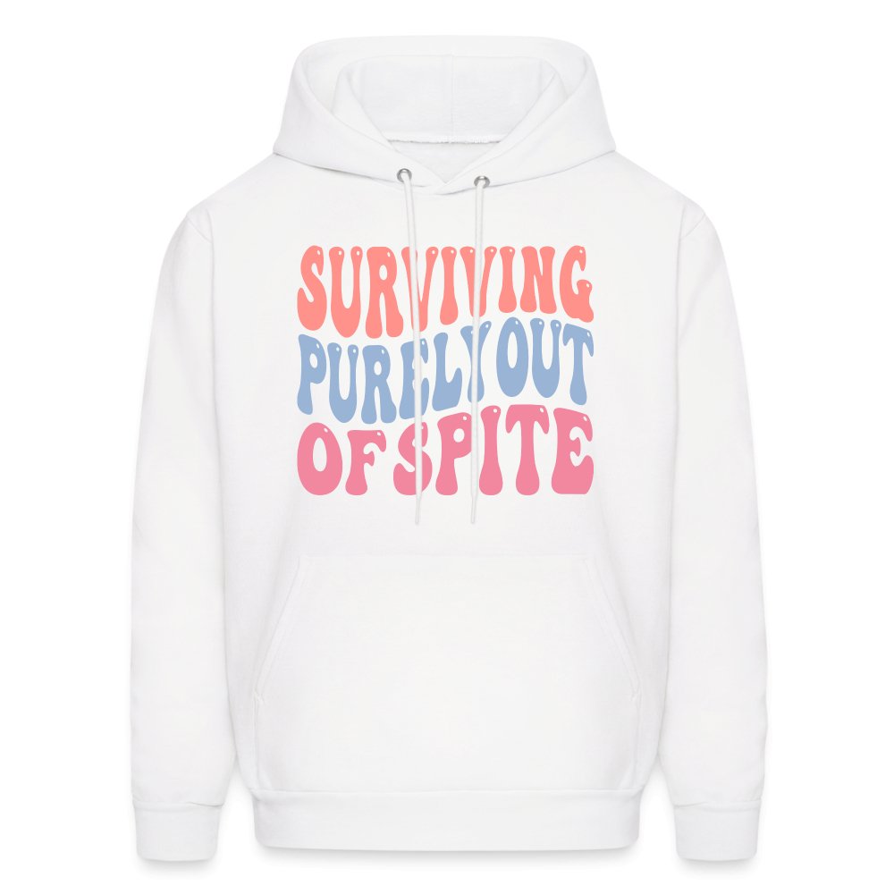 Surviving Purely Out Of Spite Hoodie - white