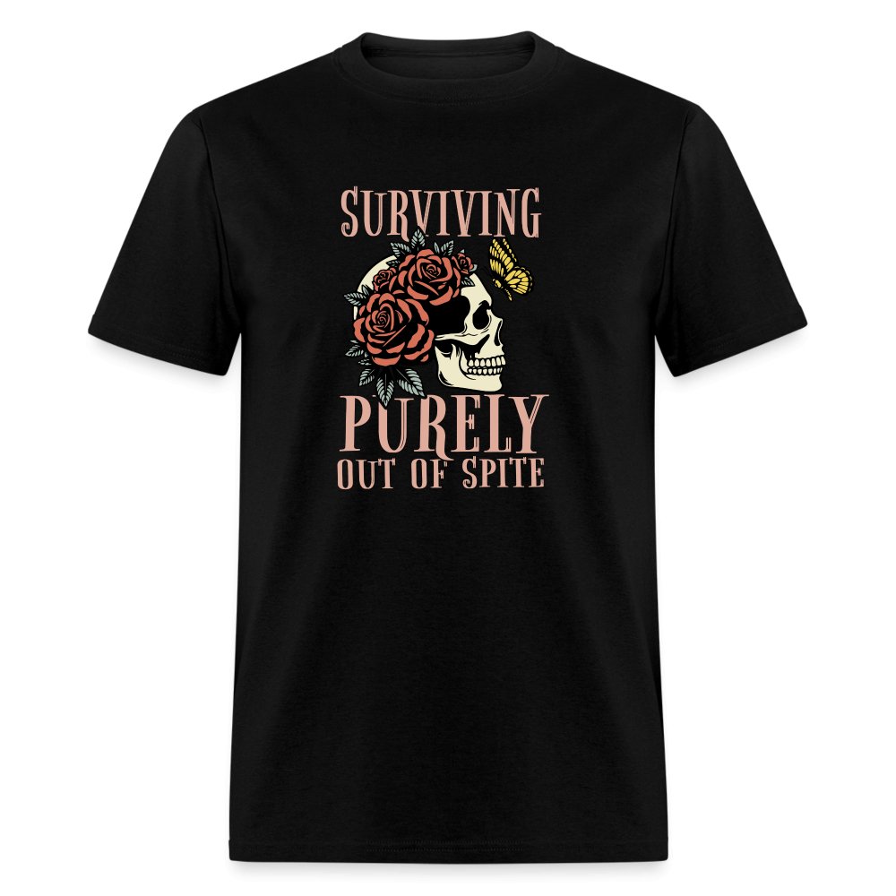 Surviving Purely Out Of Spite T-Shirt - black