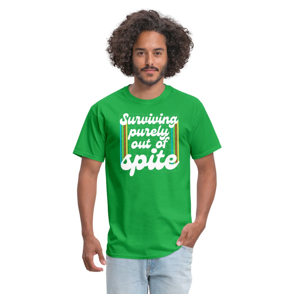 Surviving Purely Out Of Spite T-Shirt - bright green