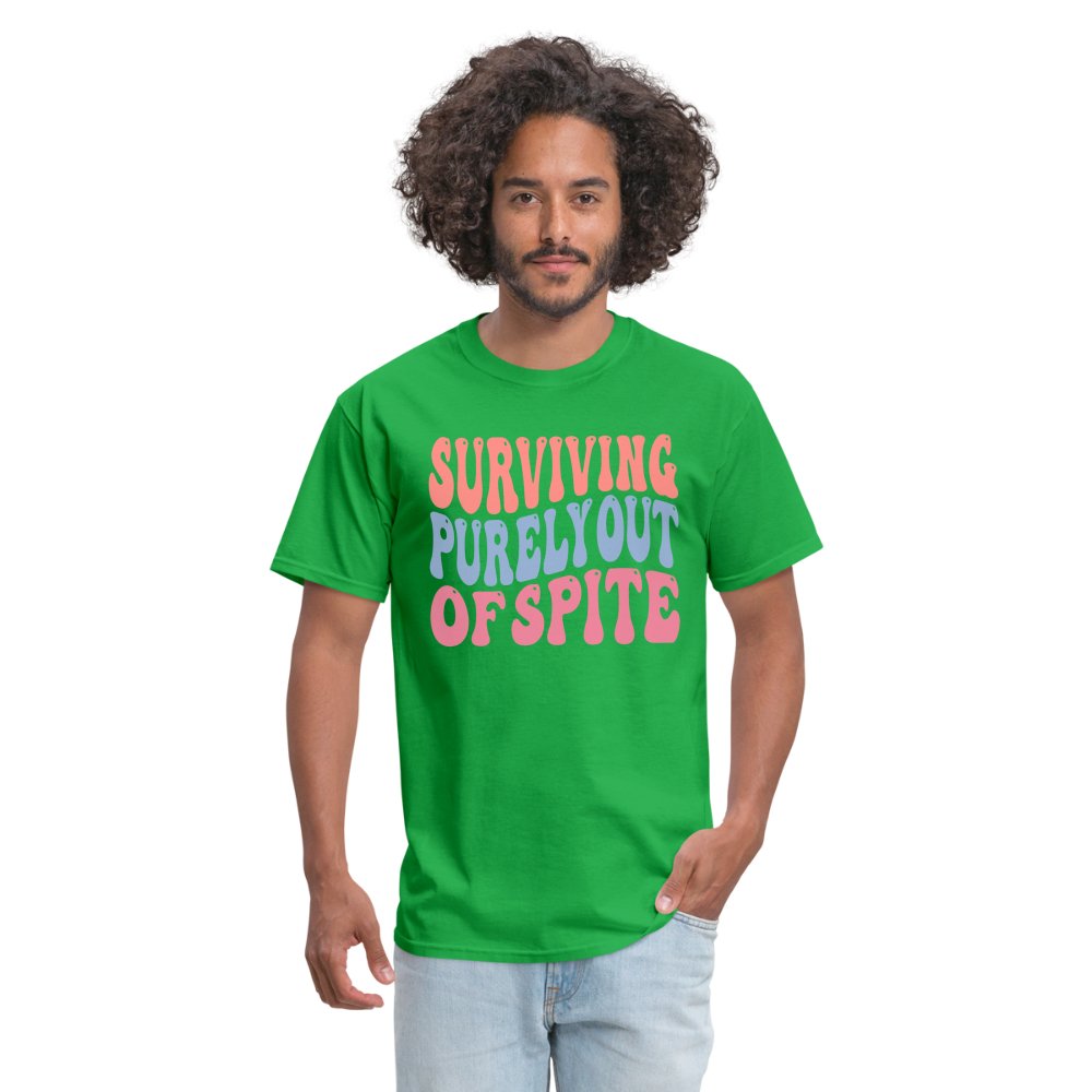 Surviving Purely Out Of Spite T-Shirt - bright green