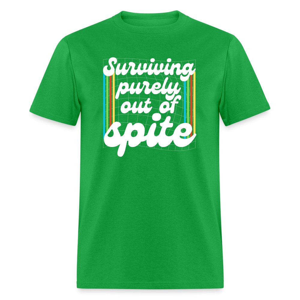 Surviving Purely Out Of Spite T-Shirt - bright green