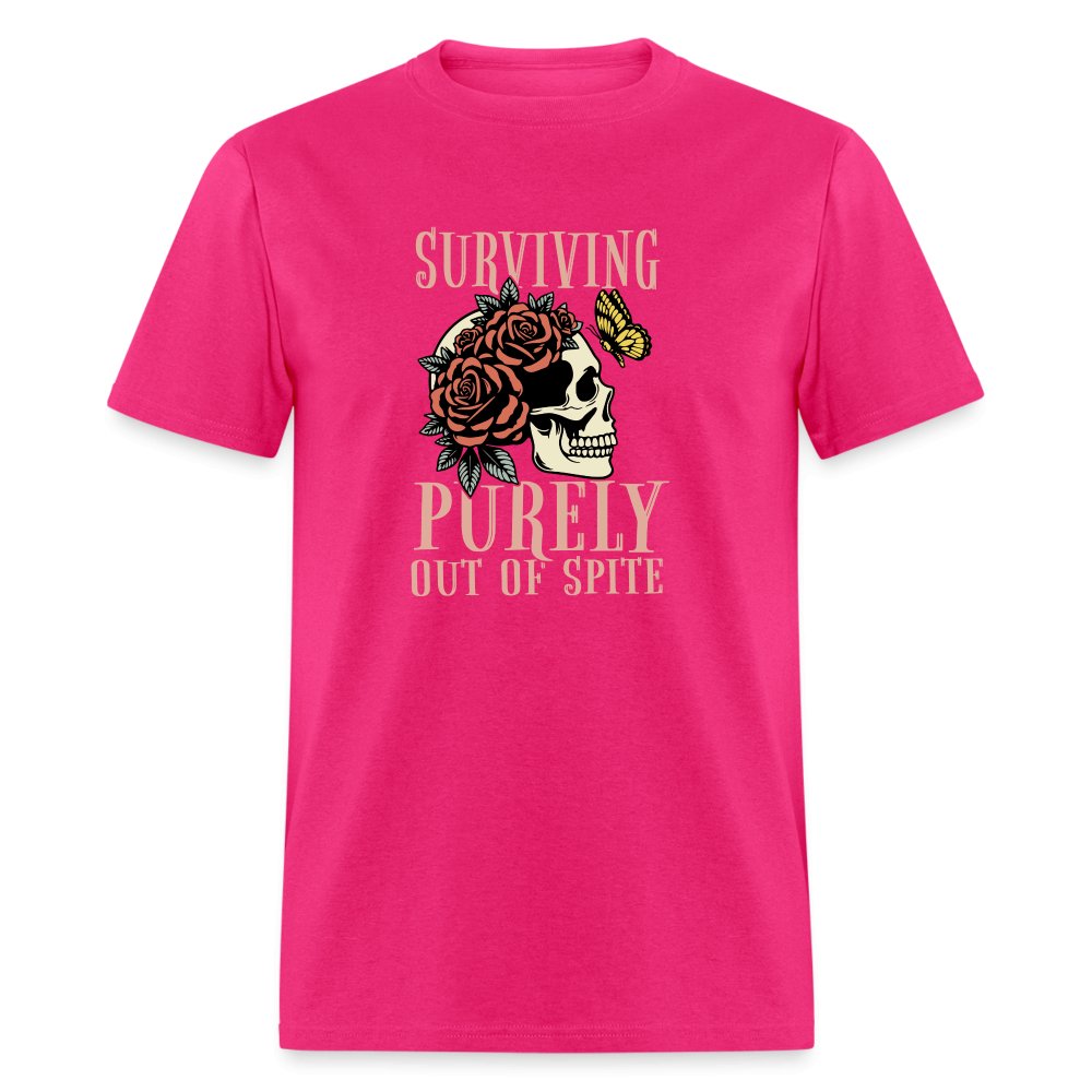 Surviving Purely Out Of Spite T-Shirt - fuchsia