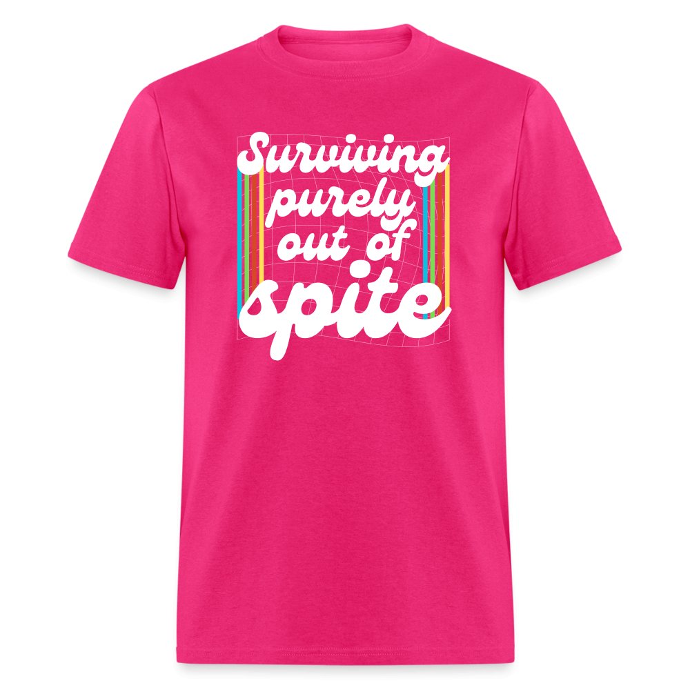 Surviving Purely Out Of Spite T-Shirt - fuchsia