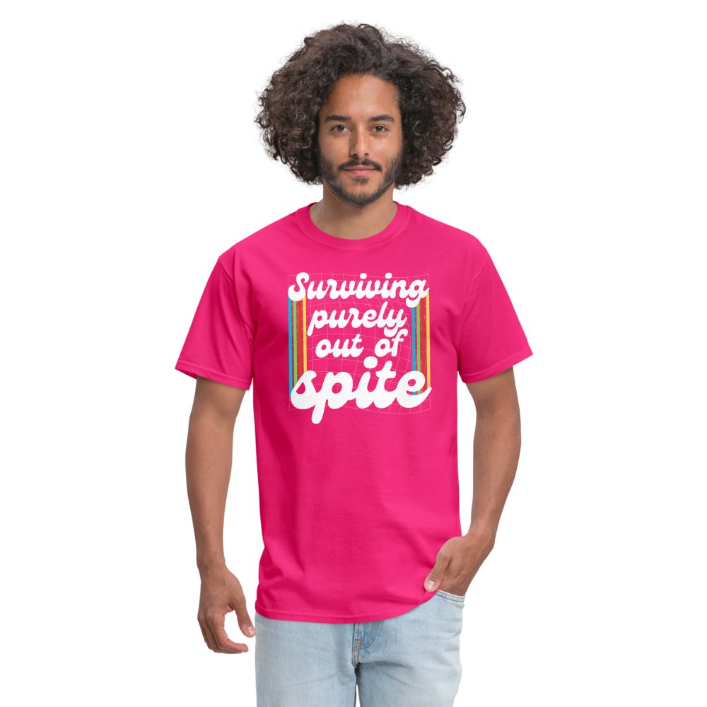 Surviving Purely Out Of Spite T-Shirt - fuchsia