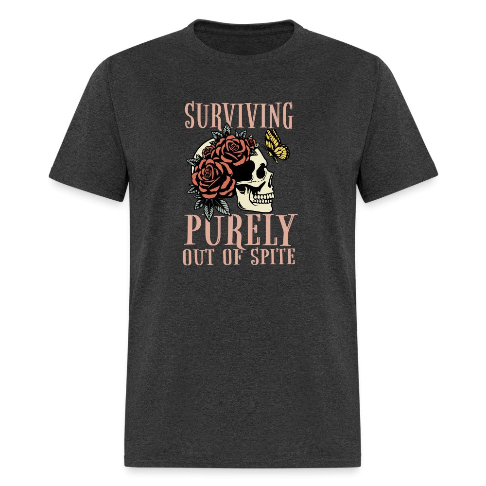 Surviving Purely Out Of Spite T-Shirt - heather black