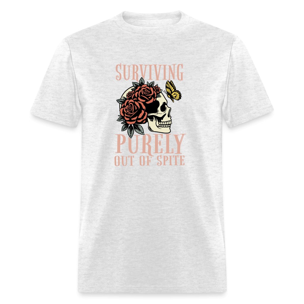 Surviving Purely Out Of Spite T-Shirt - light heather gray