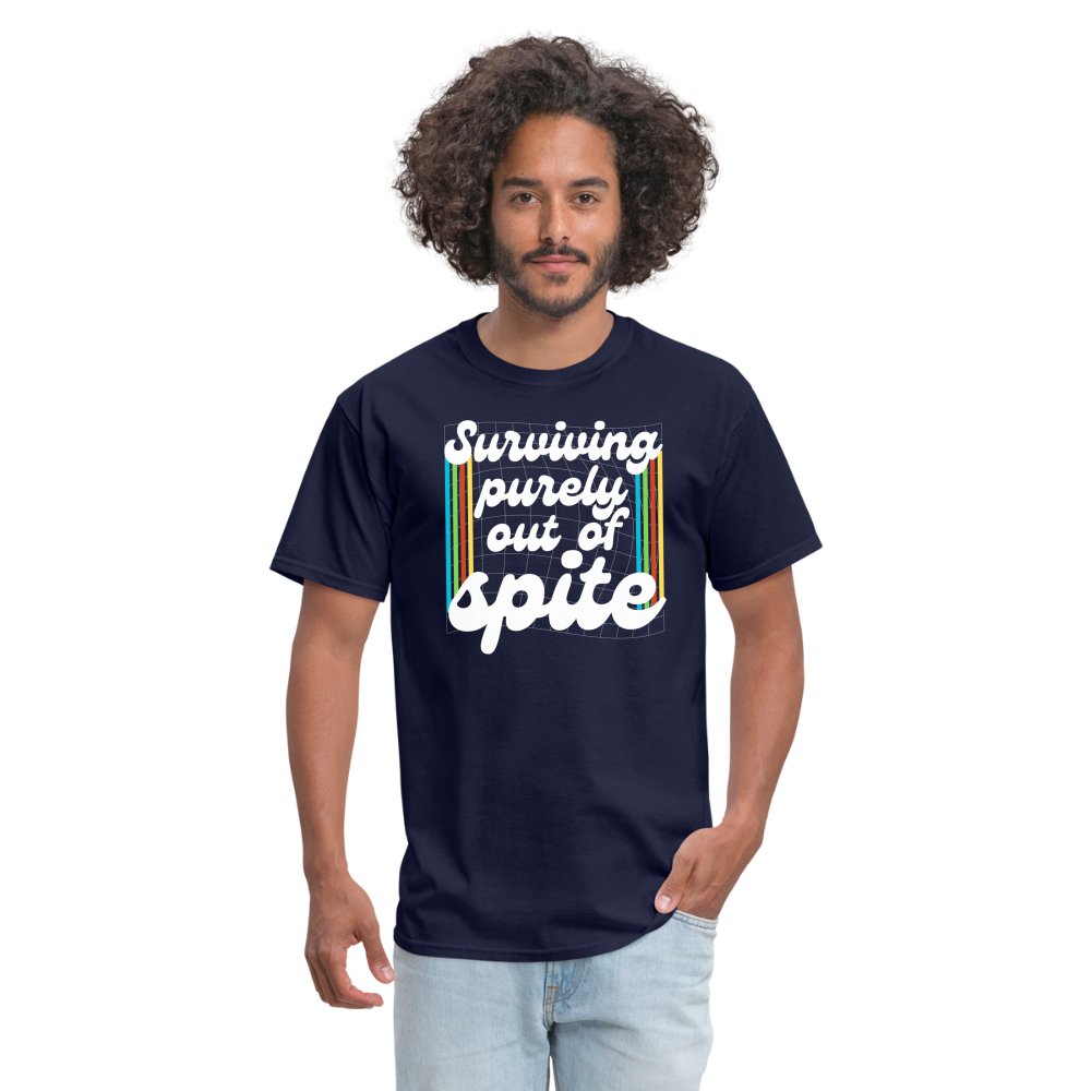 Surviving Purely Out Of Spite T-Shirt - navy