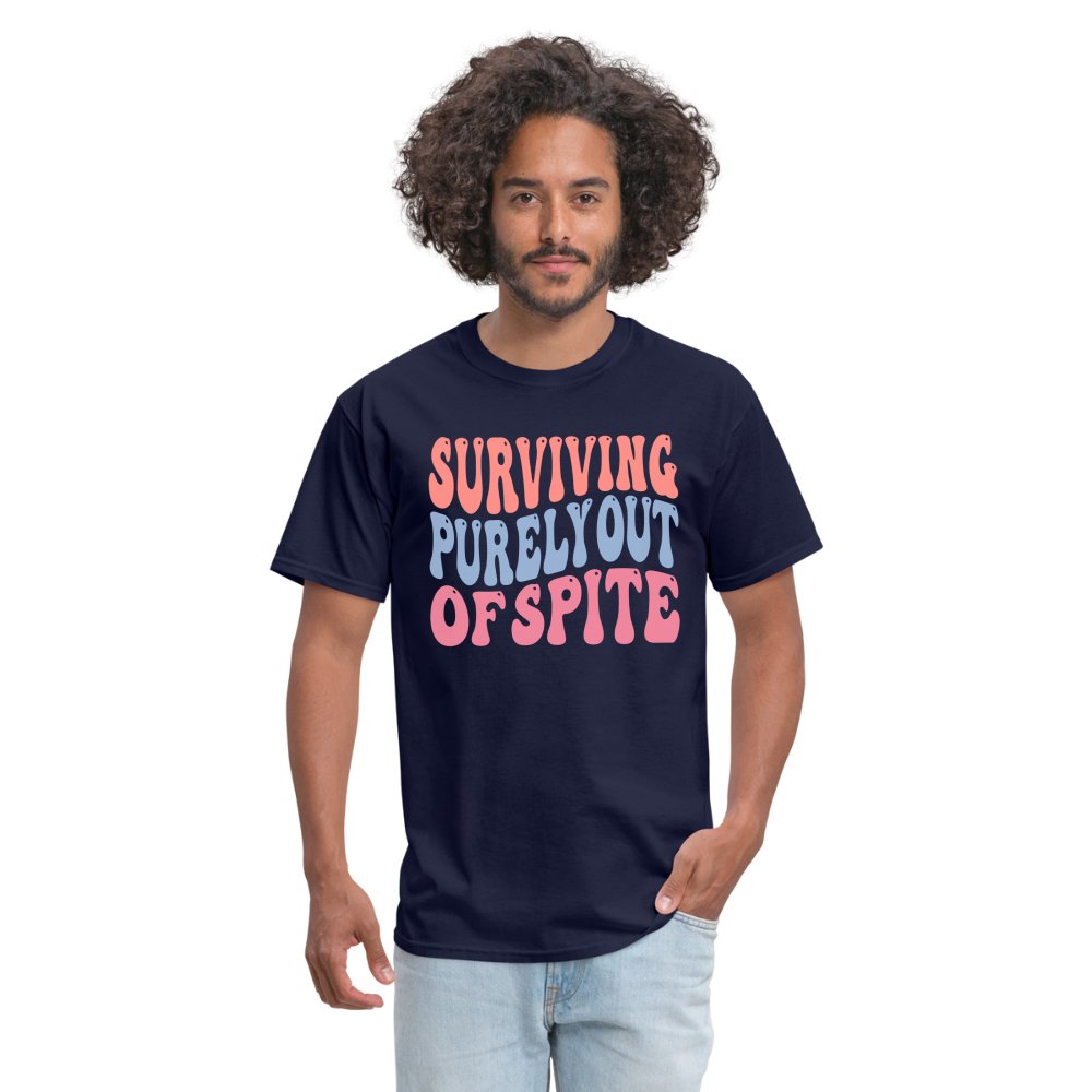 Surviving Purely Out Of Spite T-Shirt - navy