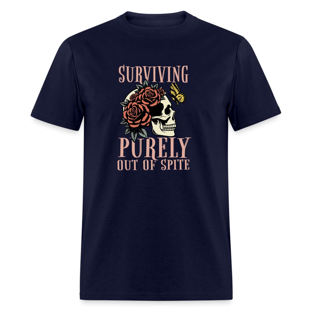 Surviving Purely Out Of Spite T-Shirt - navy