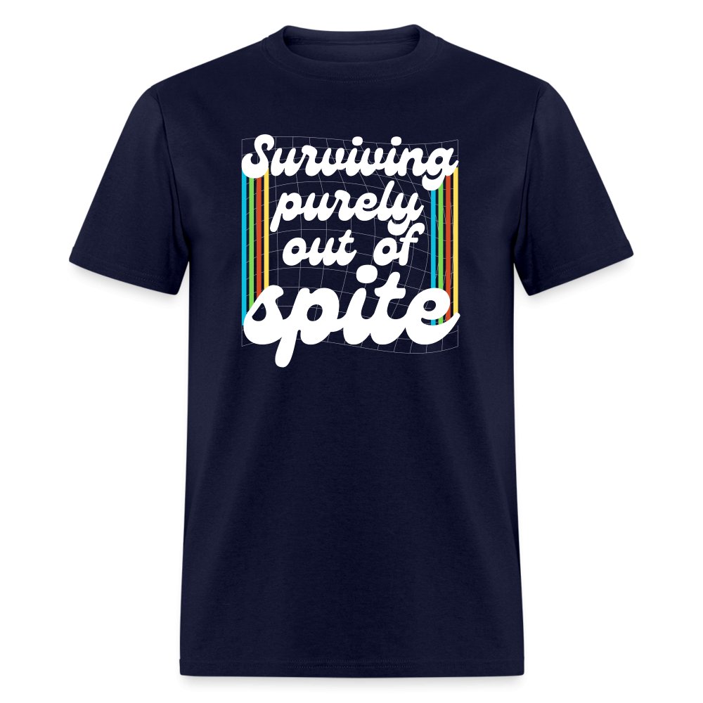 Surviving Purely Out Of Spite T-Shirt - navy