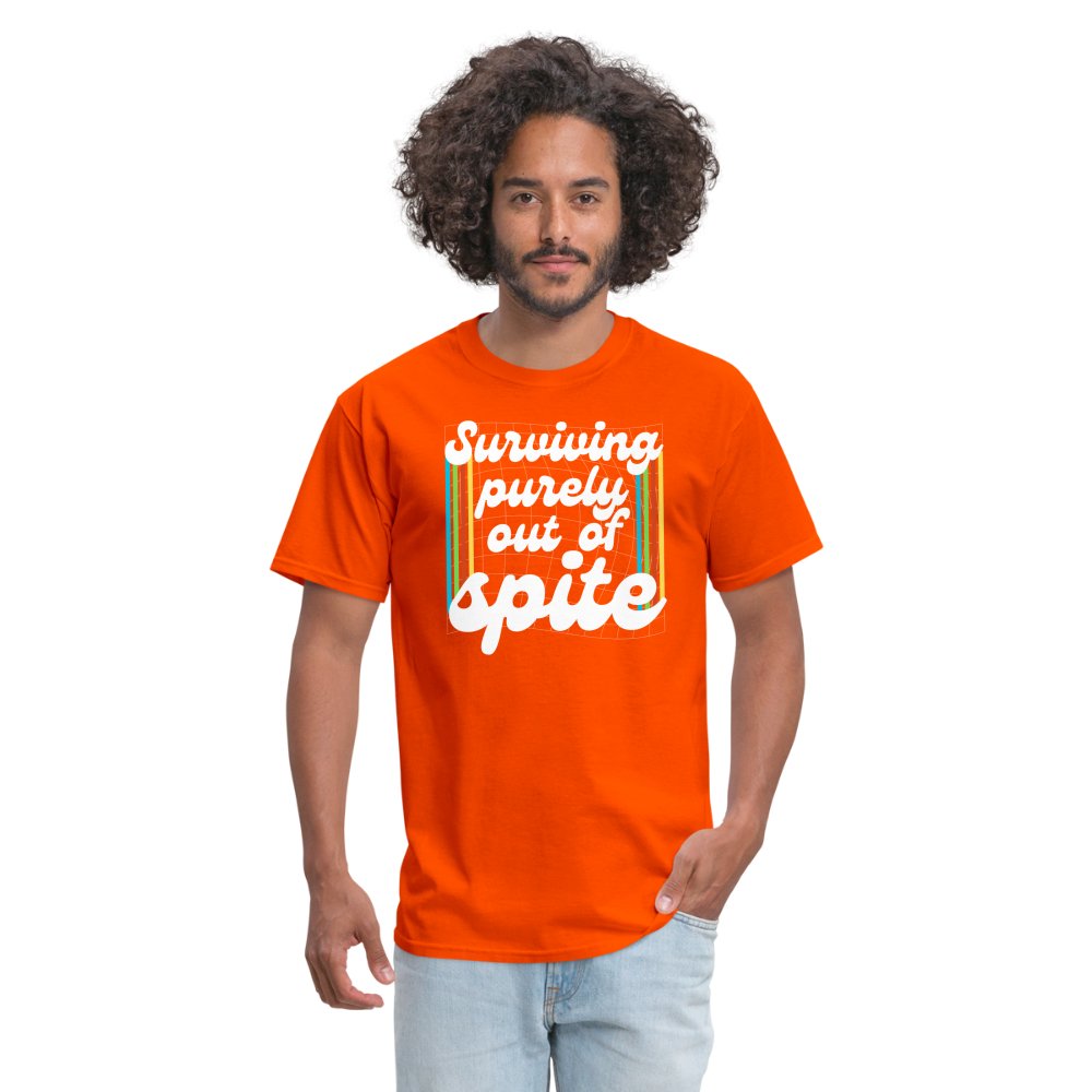 Surviving Purely Out Of Spite T-Shirt - orange