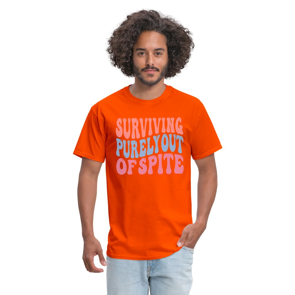 Surviving Purely Out Of Spite T-Shirt - orange