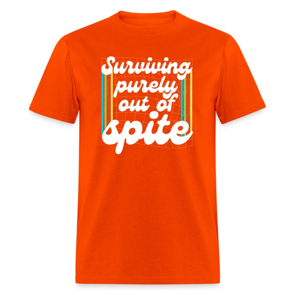 Surviving Purely Out Of Spite T-Shirt - orange