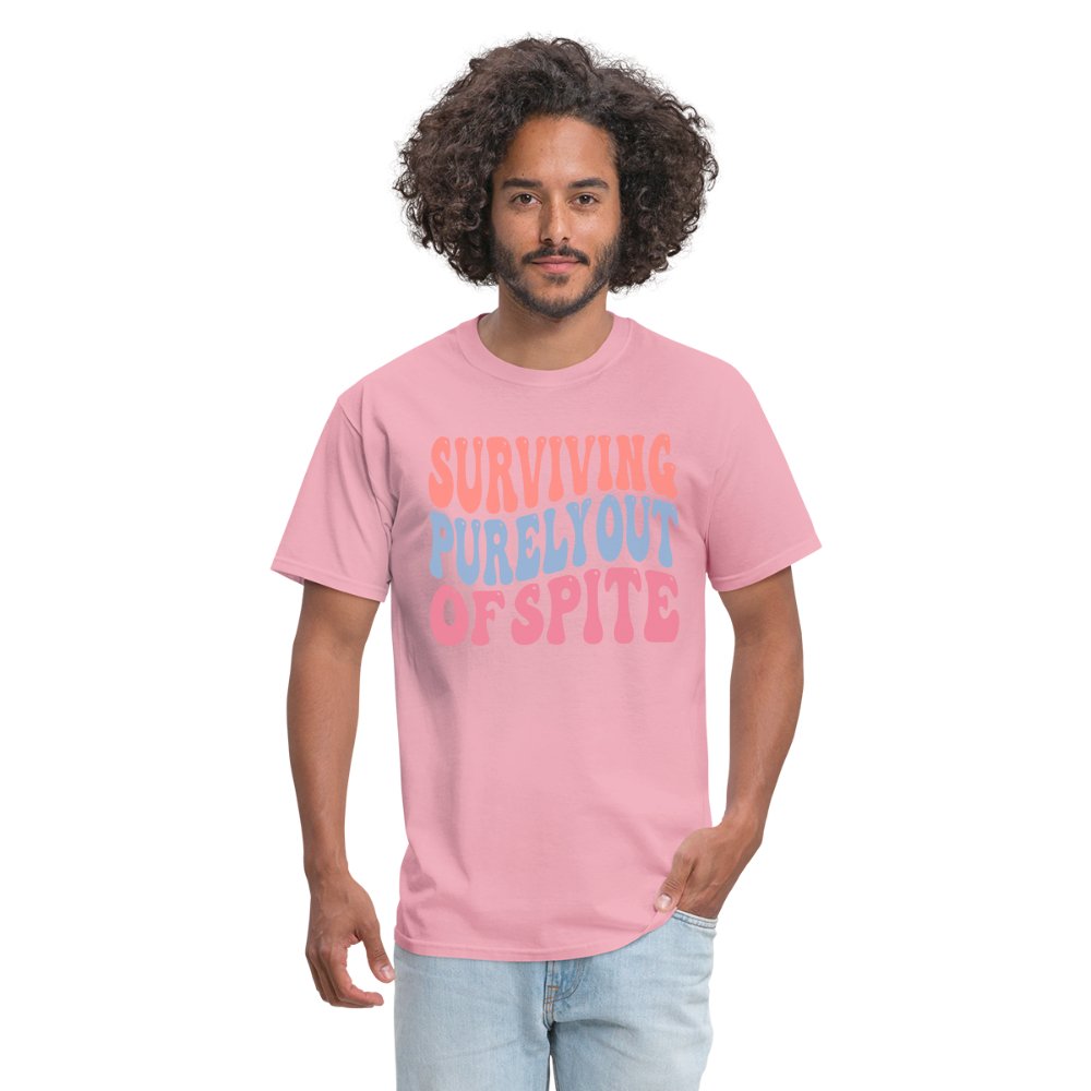 Surviving Purely Out Of Spite T-Shirt - pink