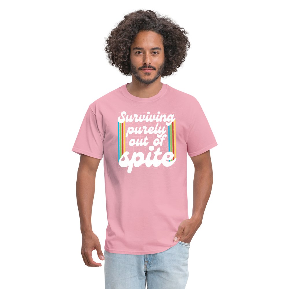 Surviving Purely Out Of Spite T-Shirt - pink