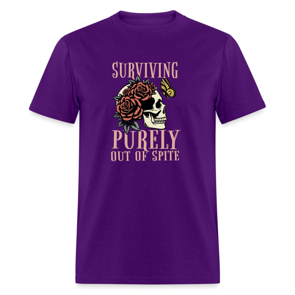 Surviving Purely Out Of Spite T-Shirt - purple