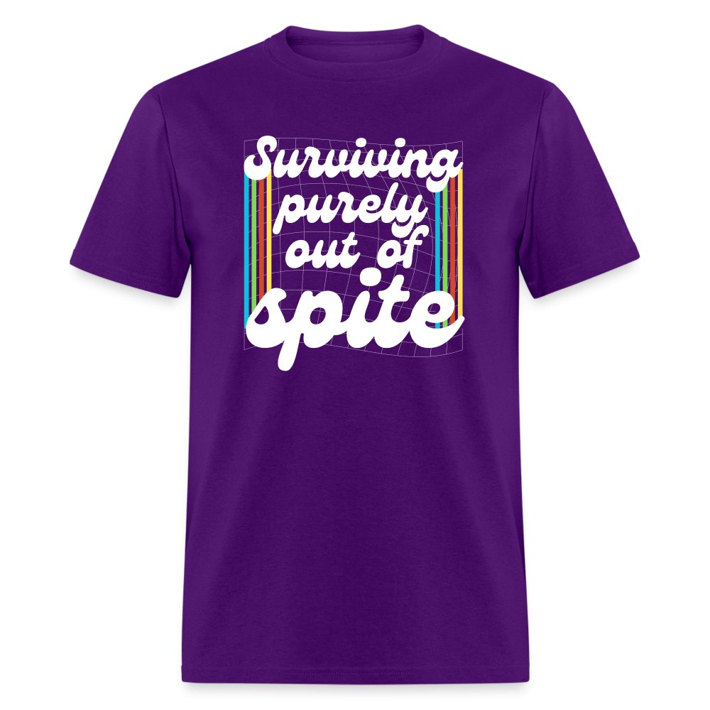 Surviving Purely Out Of Spite T-Shirt - purple