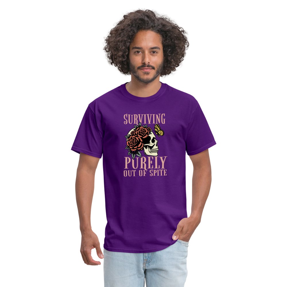 Surviving Purely Out Of Spite T-Shirt - purple