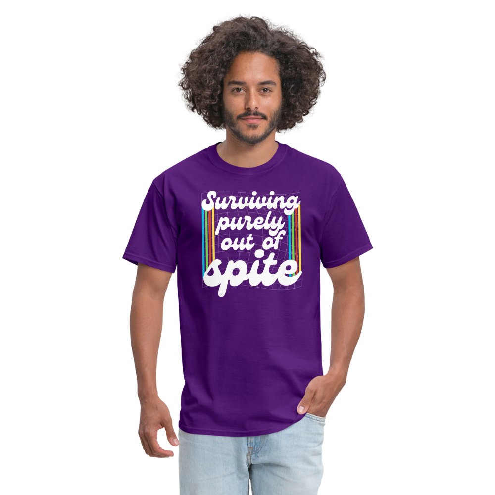 Surviving Purely Out Of Spite T-Shirt - purple