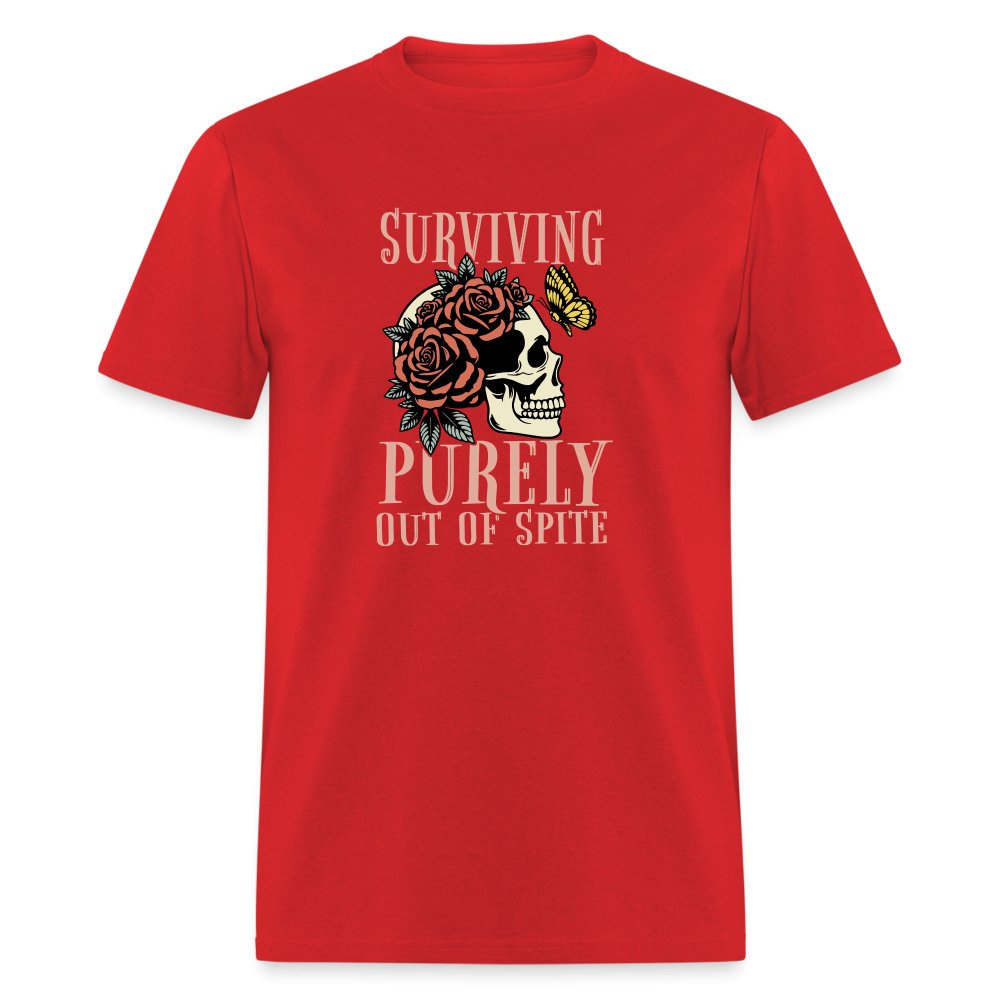 Surviving Purely Out Of Spite T-Shirt - red