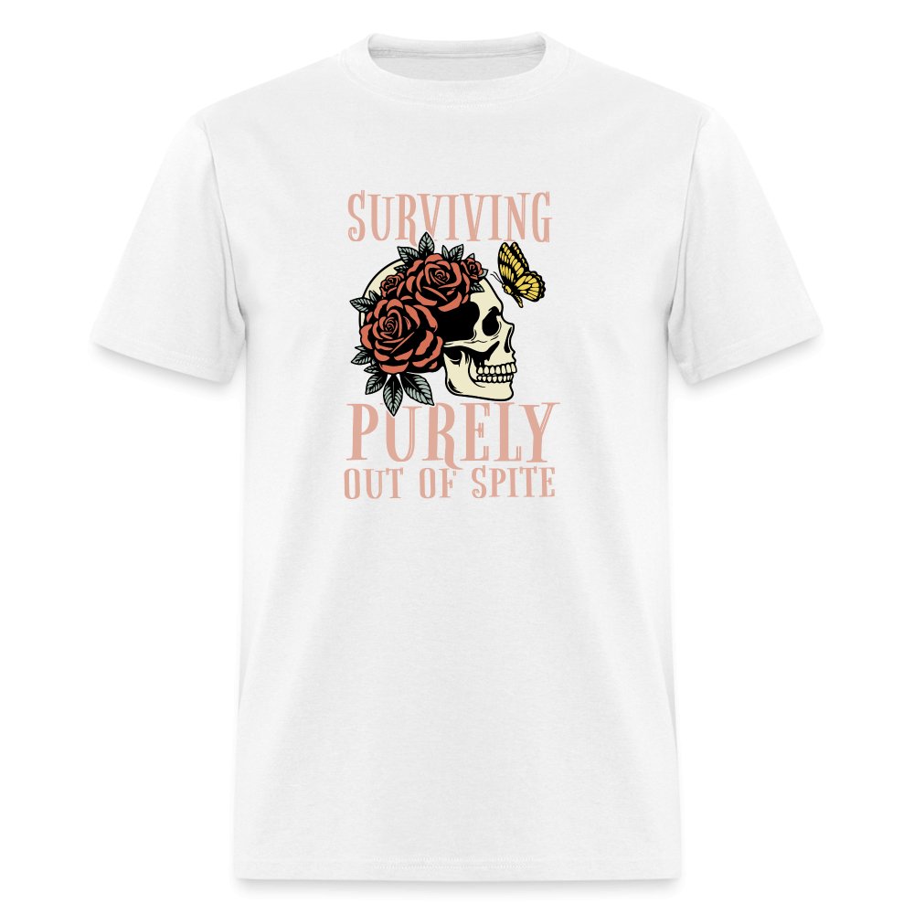 Surviving Purely Out Of Spite T-Shirt - white