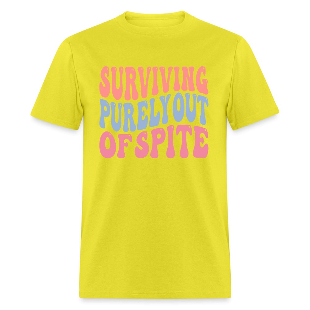 Surviving Purely Out Of Spite T-Shirt - yellow