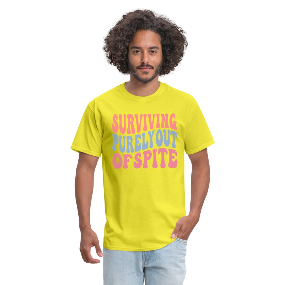 Surviving Purely Out Of Spite T-Shirt - yellow