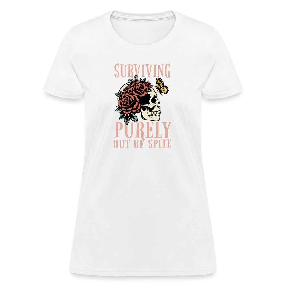 Surviving Purely Out Of Spite Women's T-Shirt - white