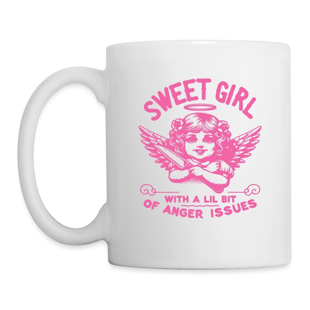 Sweet Girl With A Lil Bit of Anger Issues Coffee Mug - One Size