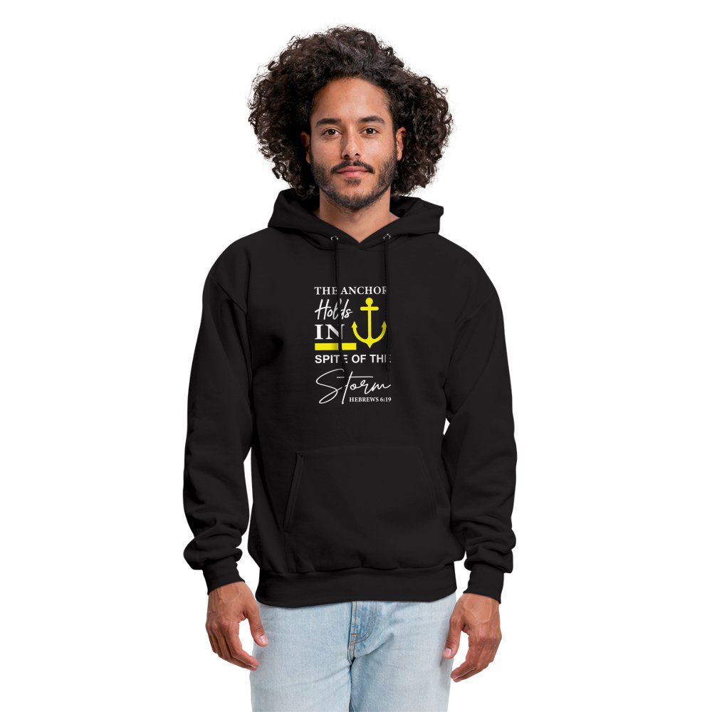 The Anchor Holds in Spite of the Storm (Hebrews 6:19) Hoodie - black