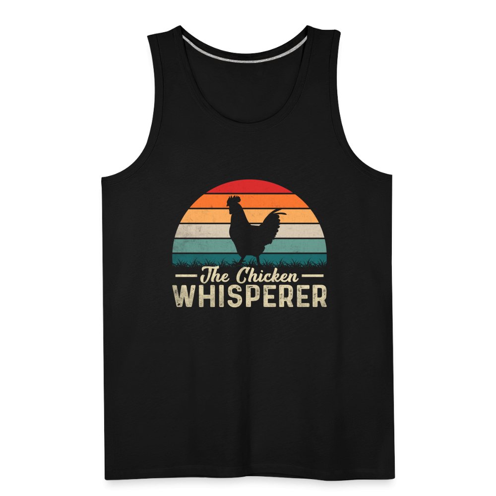 The Chicken Whisperer Men’s Premium Tank Top - black