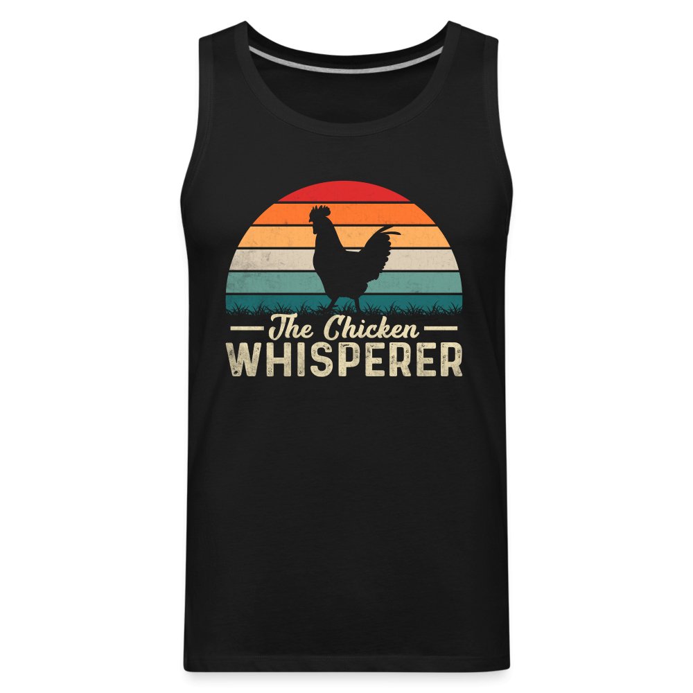 The Chicken Whisperer Men’s Premium Tank Top - black