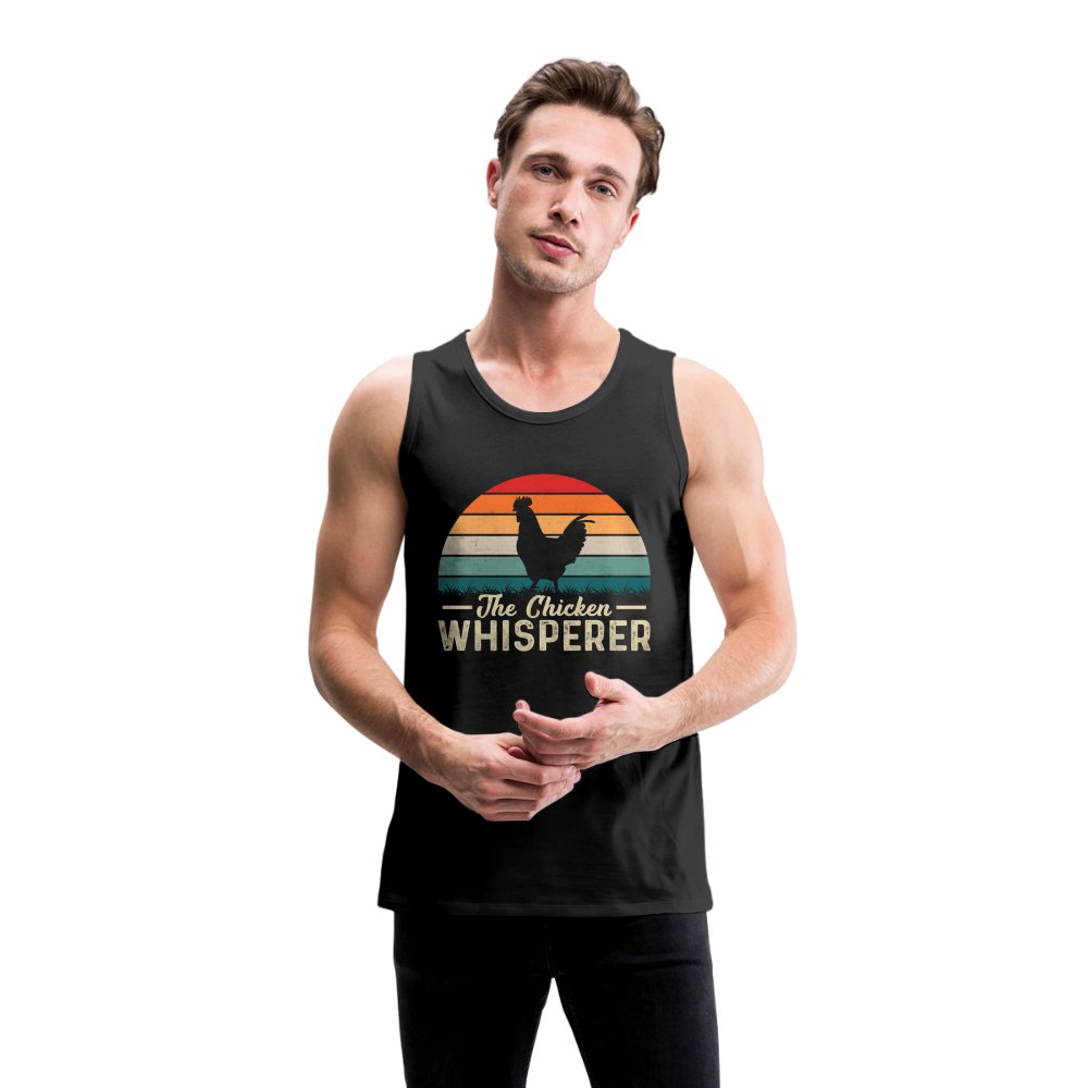 The Chicken Whisperer Men’s Premium Tank Top - black