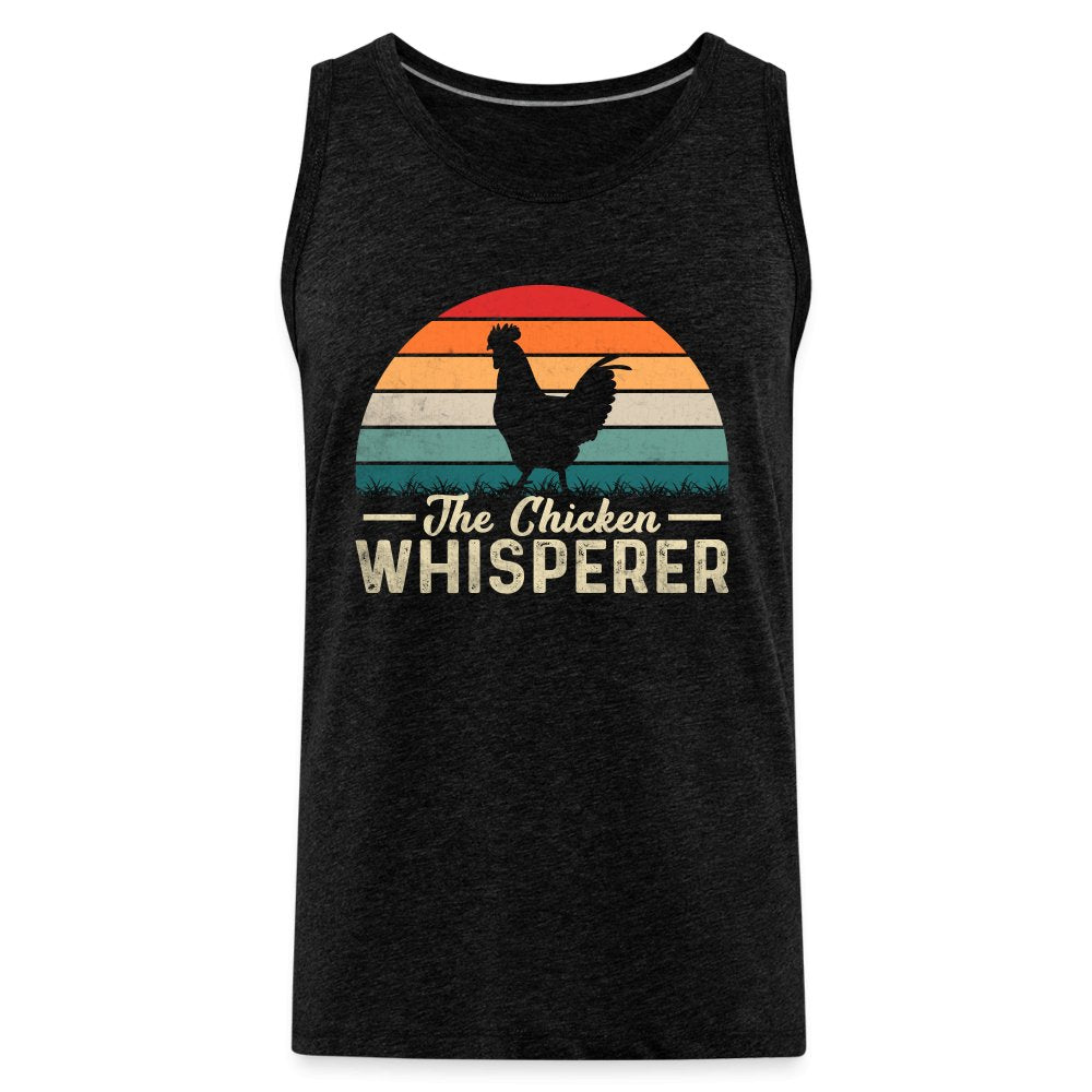 The Chicken Whisperer Men’s Premium Tank Top - charcoal grey