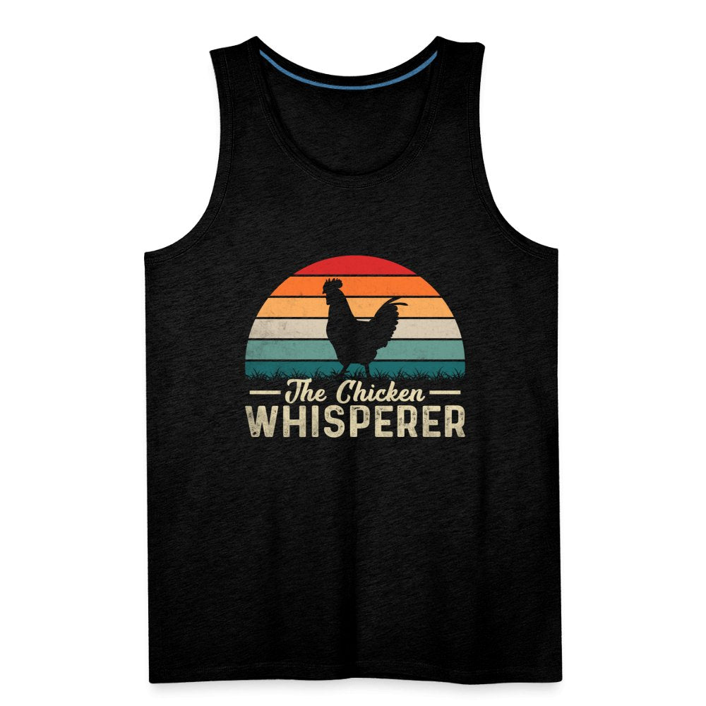 The Chicken Whisperer Men’s Premium Tank Top - charcoal grey