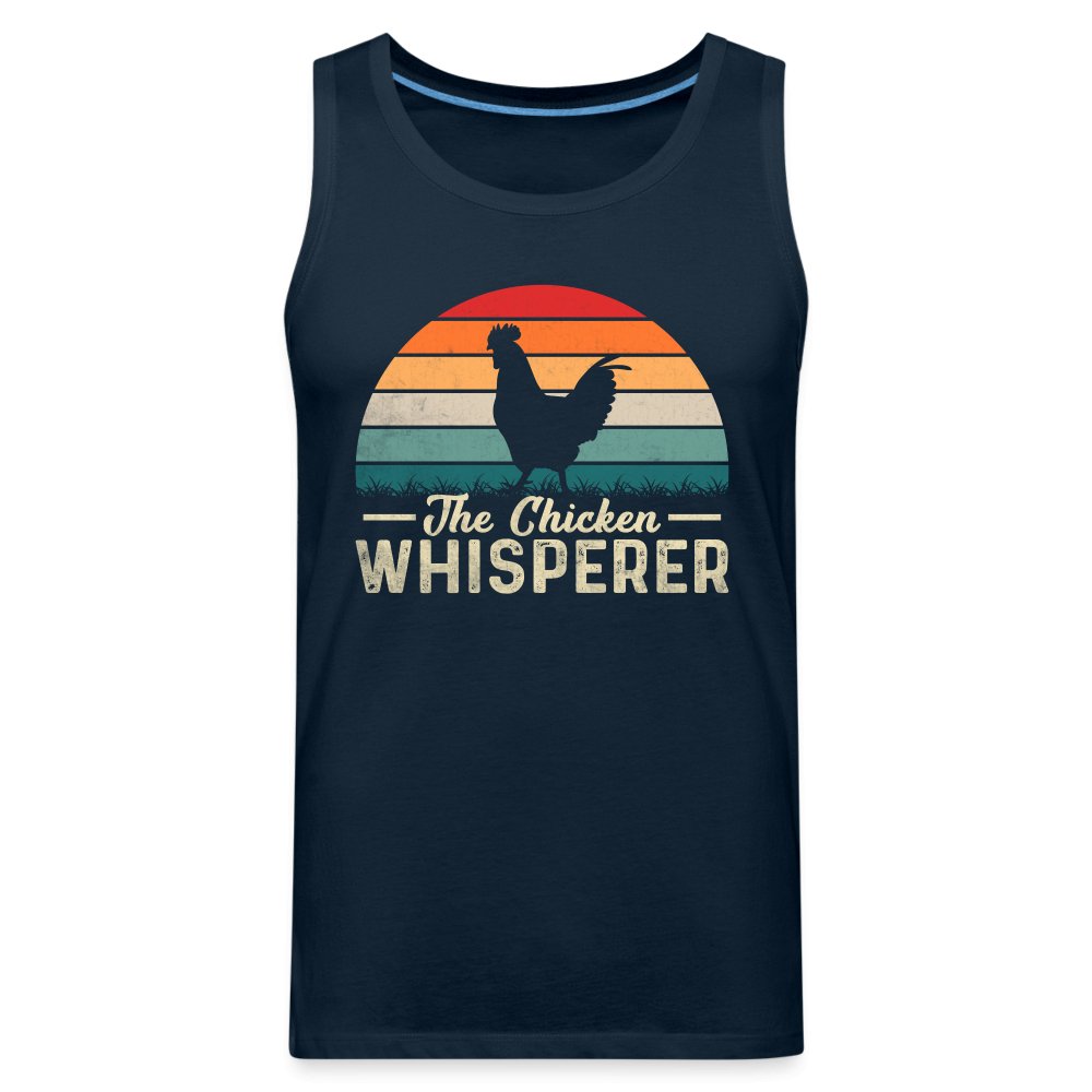 The Chicken Whisperer Men’s Premium Tank Top - deep navy