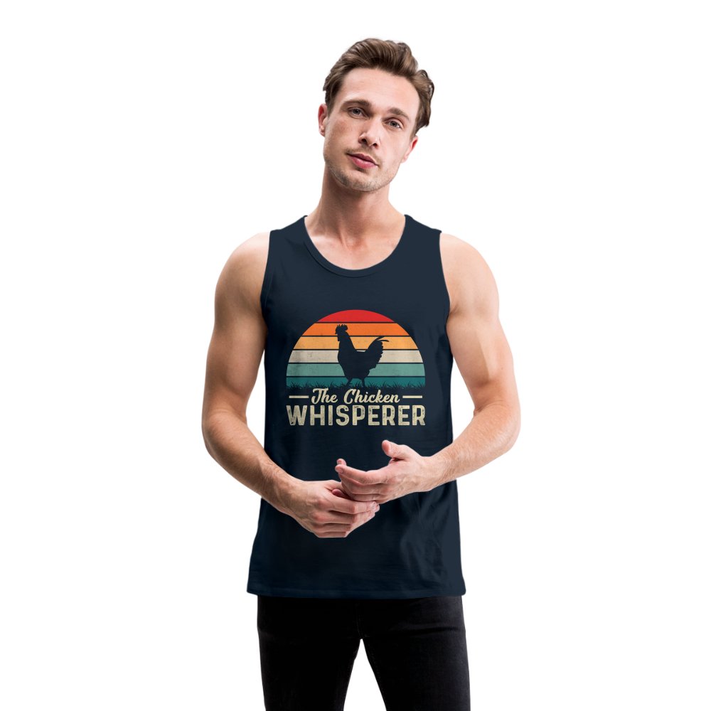 The Chicken Whisperer Men’s Premium Tank Top - deep navy