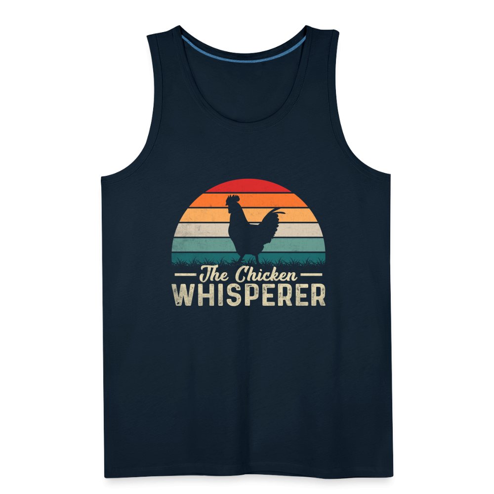 The Chicken Whisperer Men’s Premium Tank Top - deep navy