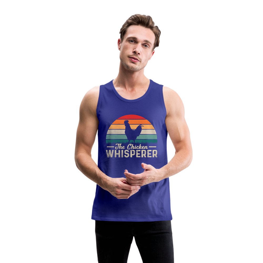 The Chicken Whisperer Men’s Premium Tank Top - royal blue