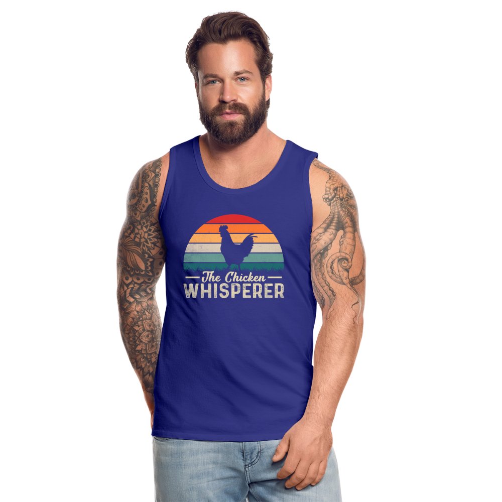 The Chicken Whisperer Men’s Premium Tank Top - royal blue