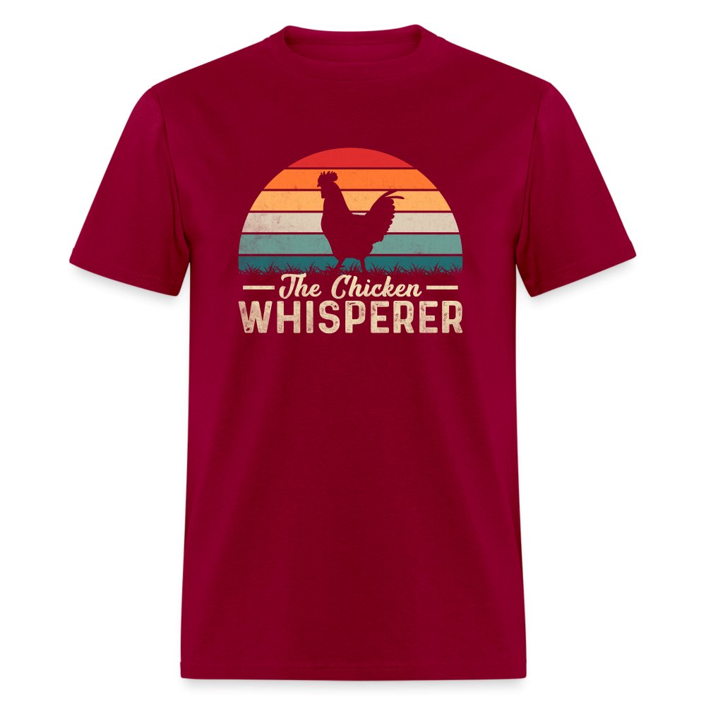 The Chicken Whisperer T-Shirt - dark red