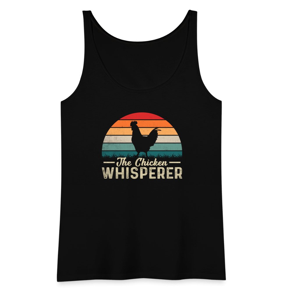 The Chicken Whisperer Women’s Premium Tank Top - black