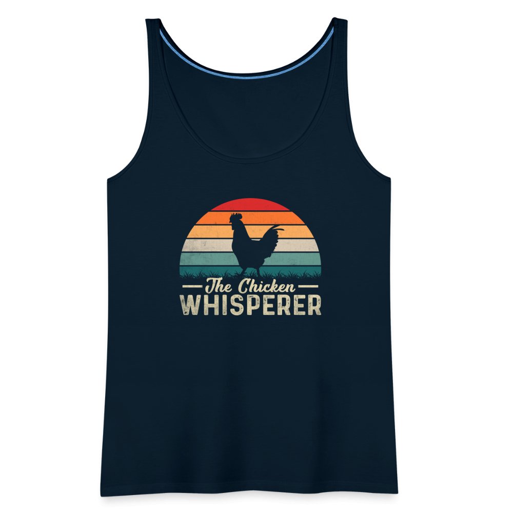 The Chicken Whisperer Women’s Premium Tank Top - deep navy