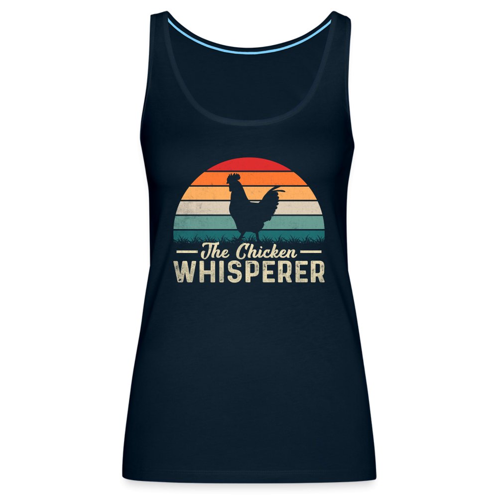 The Chicken Whisperer Women’s Premium Tank Top - deep navy